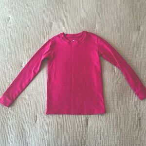 3/$15 PRIMARY Hot Pink Organic Cotton Long Sleeve Shirt